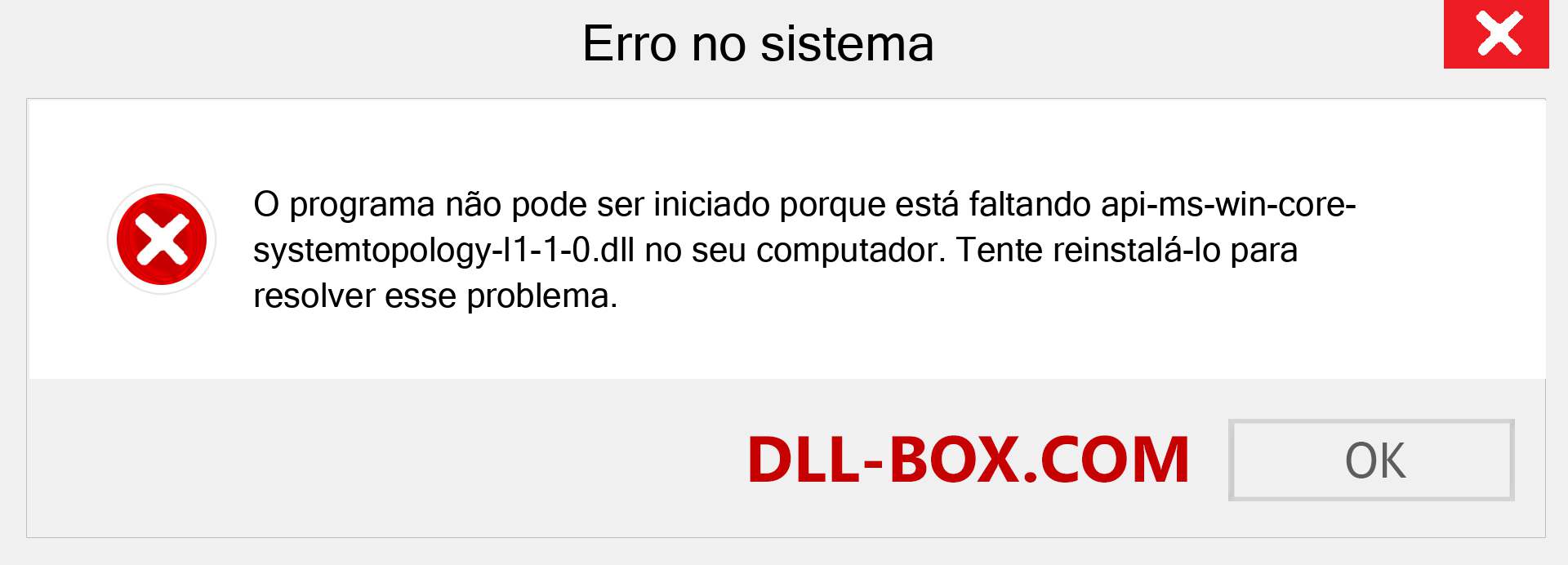 Arquivo api-ms-win-core-systemtopology-l1-1-0.dll ausente ?. Download para Windows 7, 8, 10 - Correção de erro ausente api-ms-win-core-systemtopology-l1-1-0 dll no Windows, fotos, imagens
